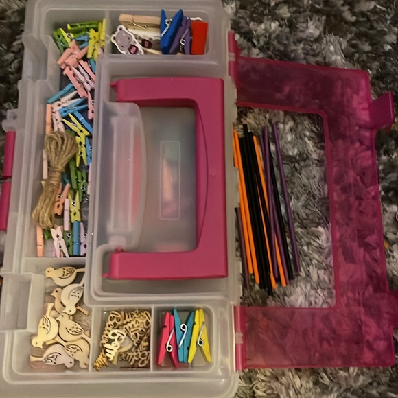 Includes unused stencils, stamps, stickers, 3/4 hole punch and much more. - Picture 5 of 7